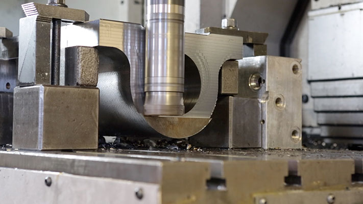 Machining of barrels, rods, clevis joints, cylinder heads, glands