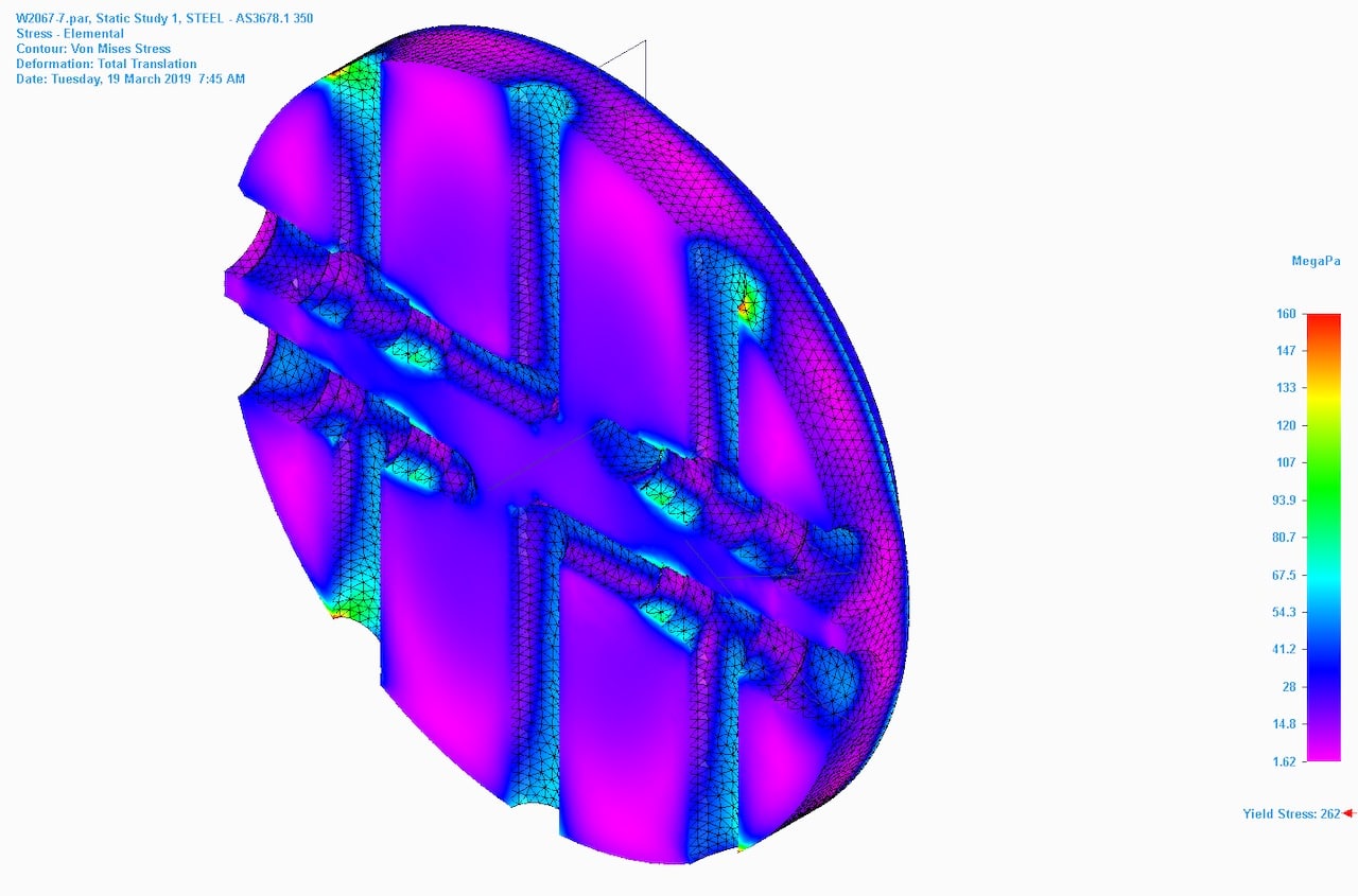 Better hydraulic system design with Finite Element Analysis (FEA).